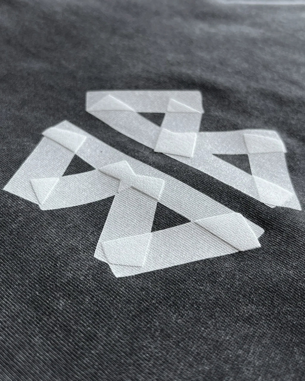 Balenciaga - White Tape T-Shirt - Dark Gray