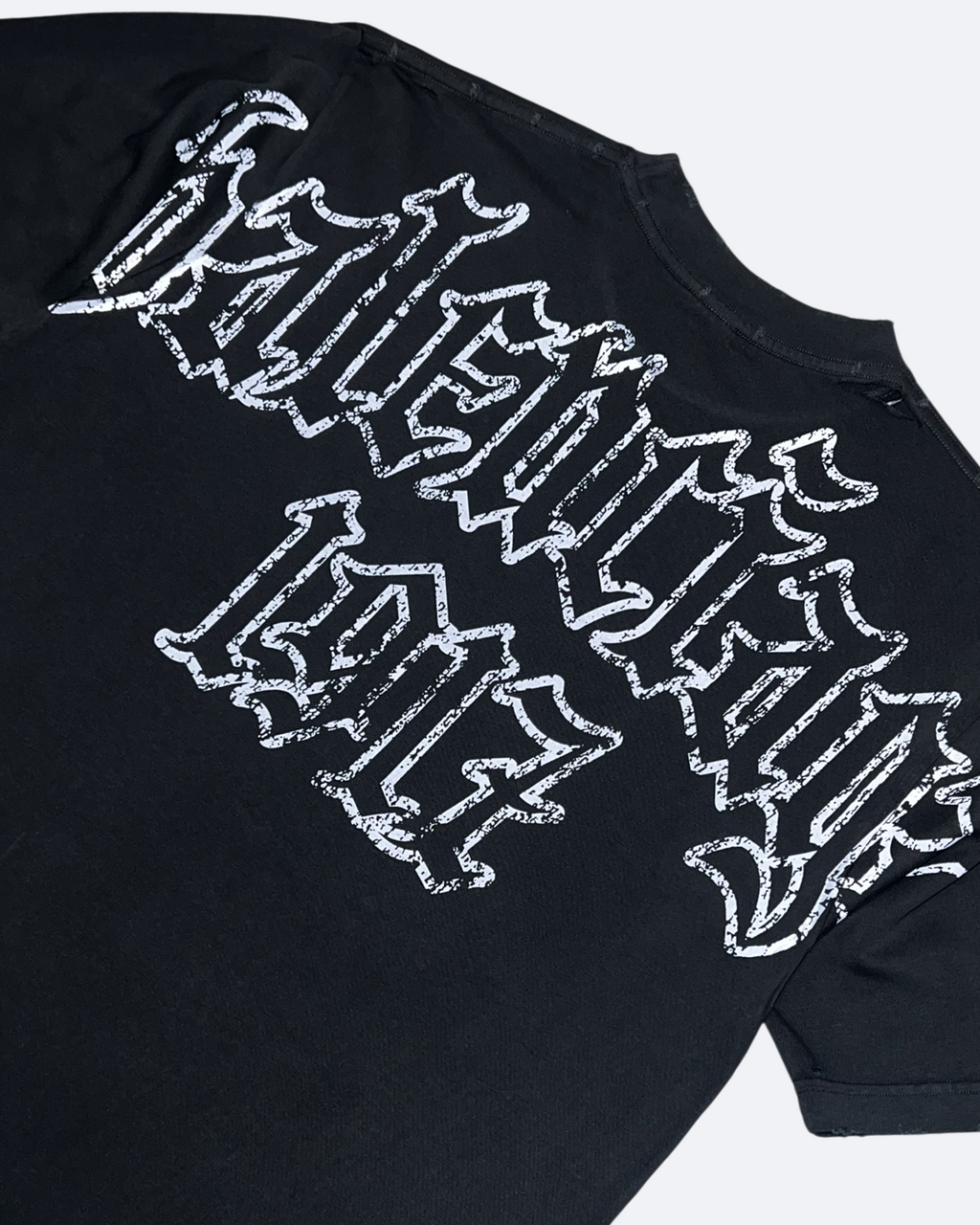 Balenciaga - Metal Back Logo T-Shirt - Washed Black