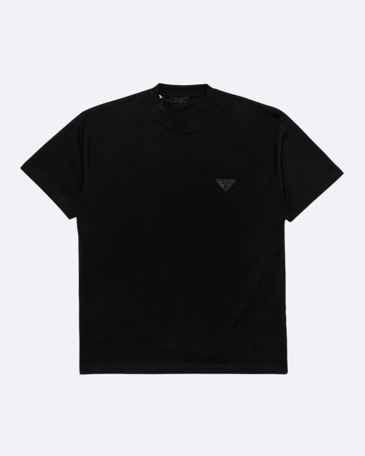 Prada - Black Logo Patch T-Shirt - Black