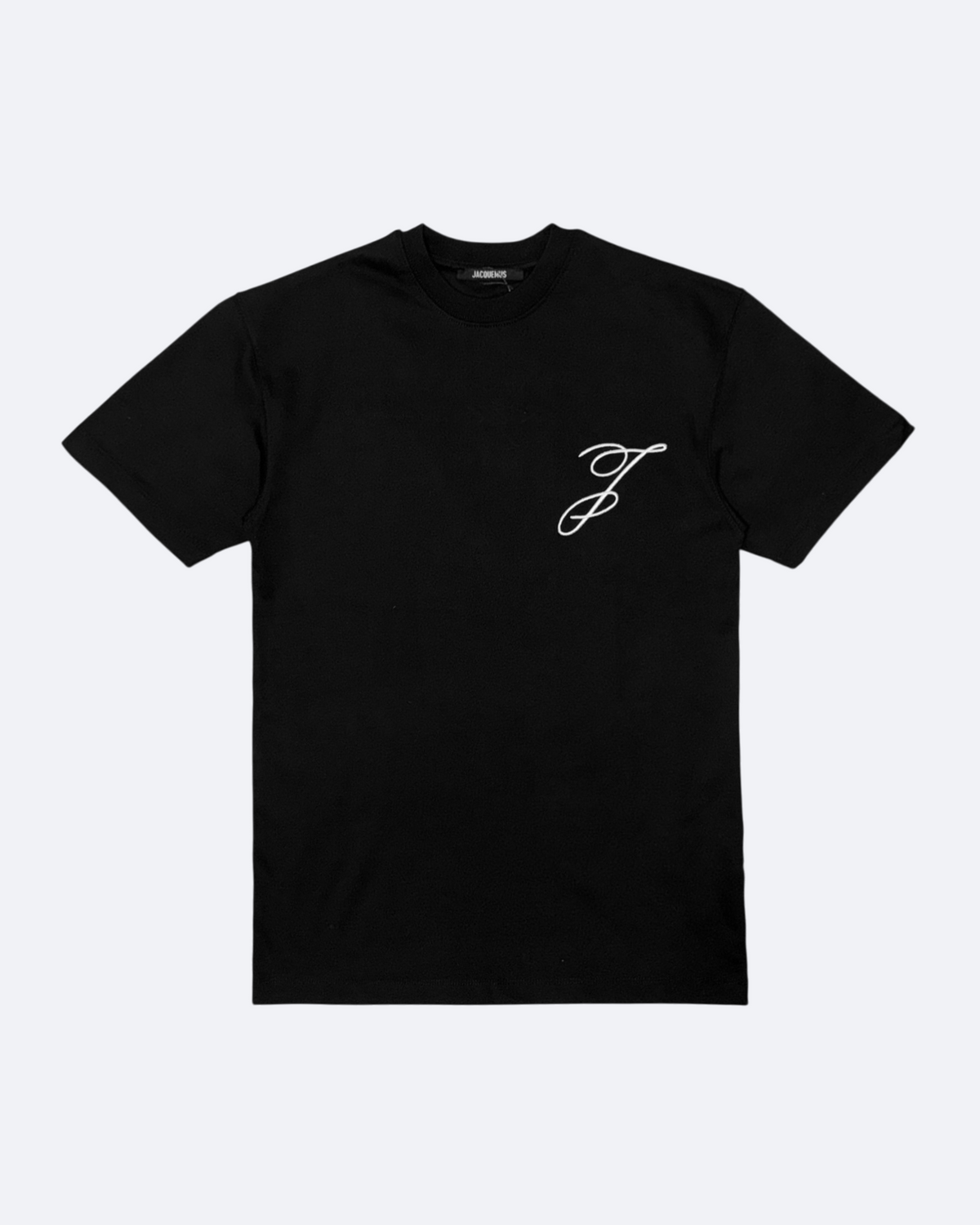Jacquemus - Script Embroidery T-Shirt - Black