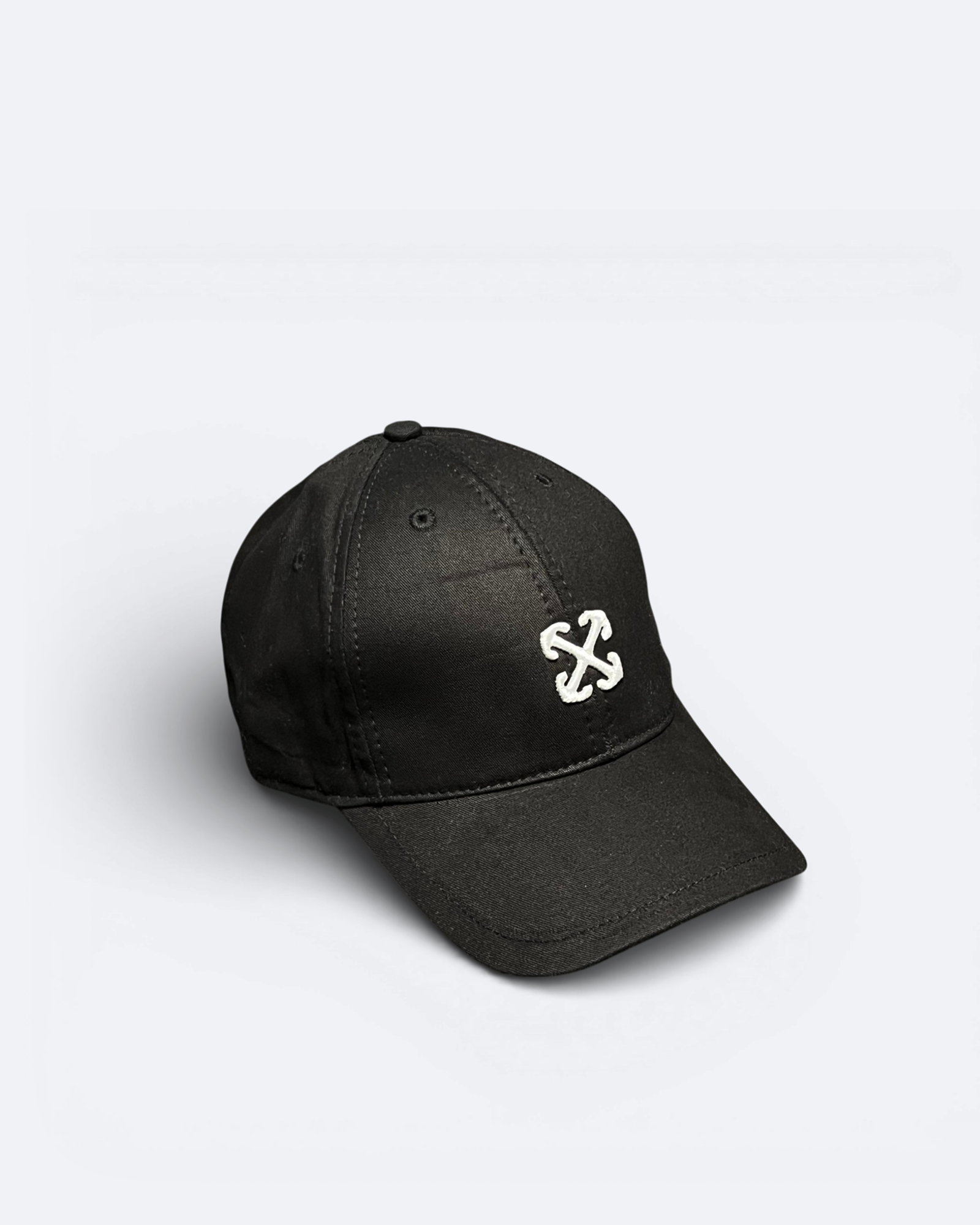 Off-White - Arrow Embroidery Logo Cap - Black
