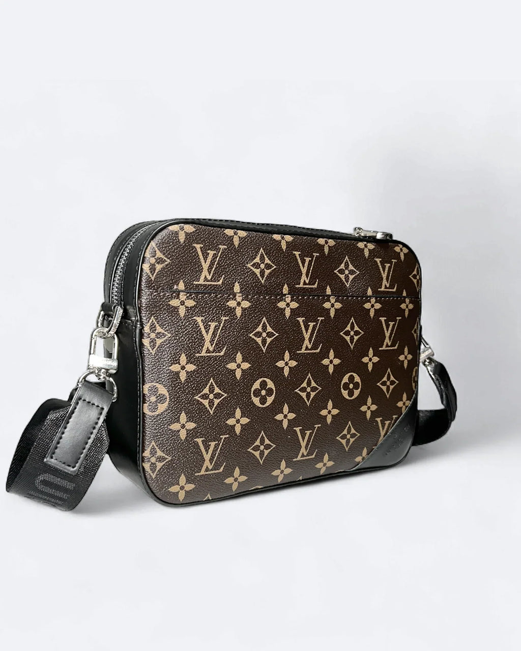 LVTN - Pattern Duo Messenger Bag - Brown