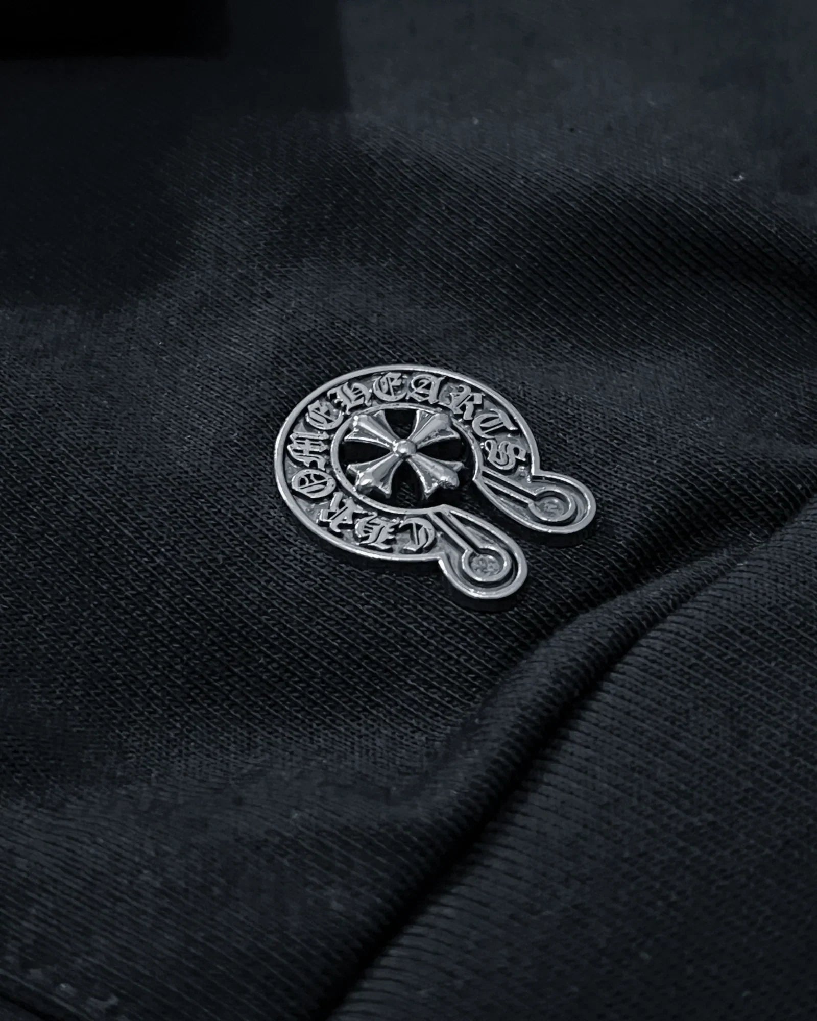 Chrome Hearts - Traced Logo Red Hoodie - Black