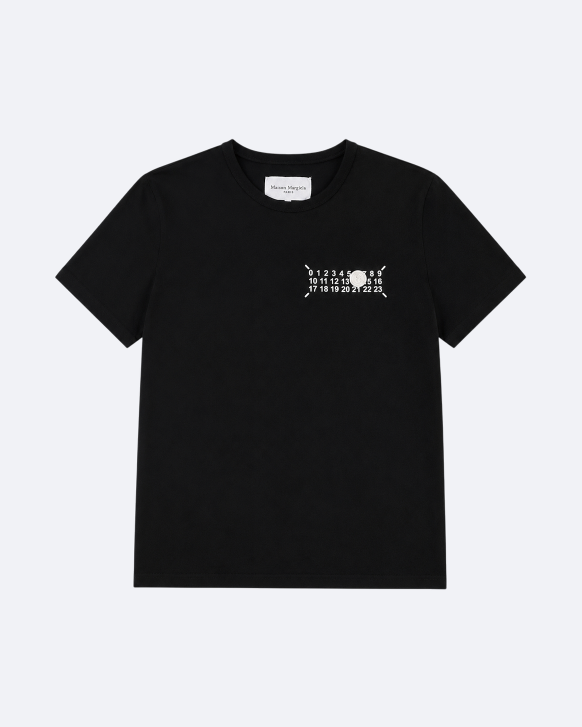 Maison Margiela - Numeric Logo Embossed T-Shirt - Black