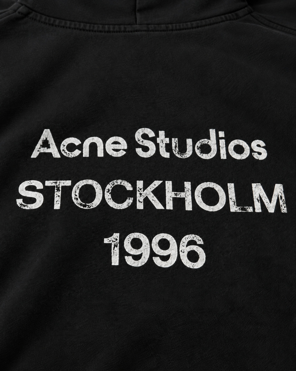Acne Studios - Fleece Logo Hoodie - Black