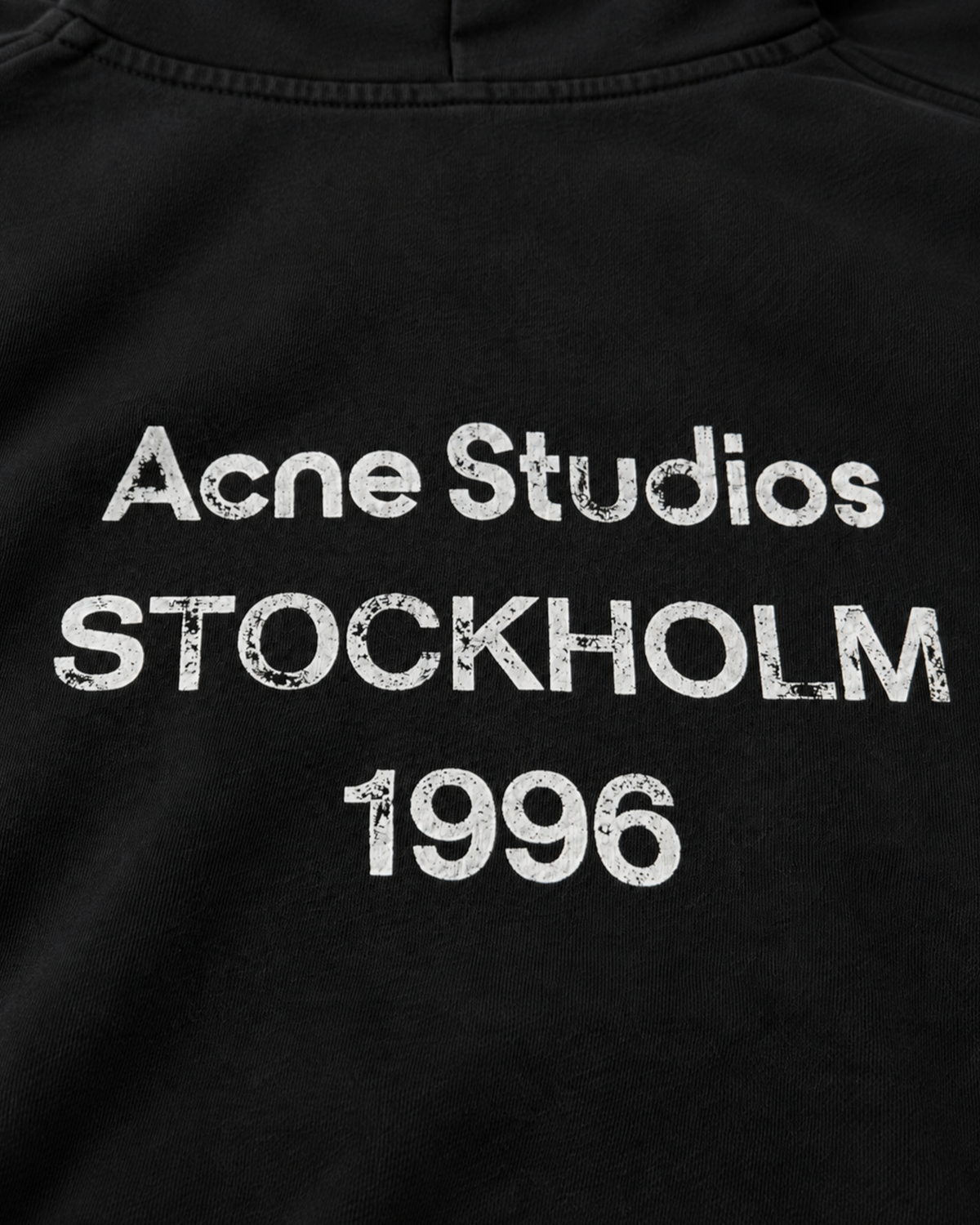 Acne Studios - Fleece Logo Hoodie - Black